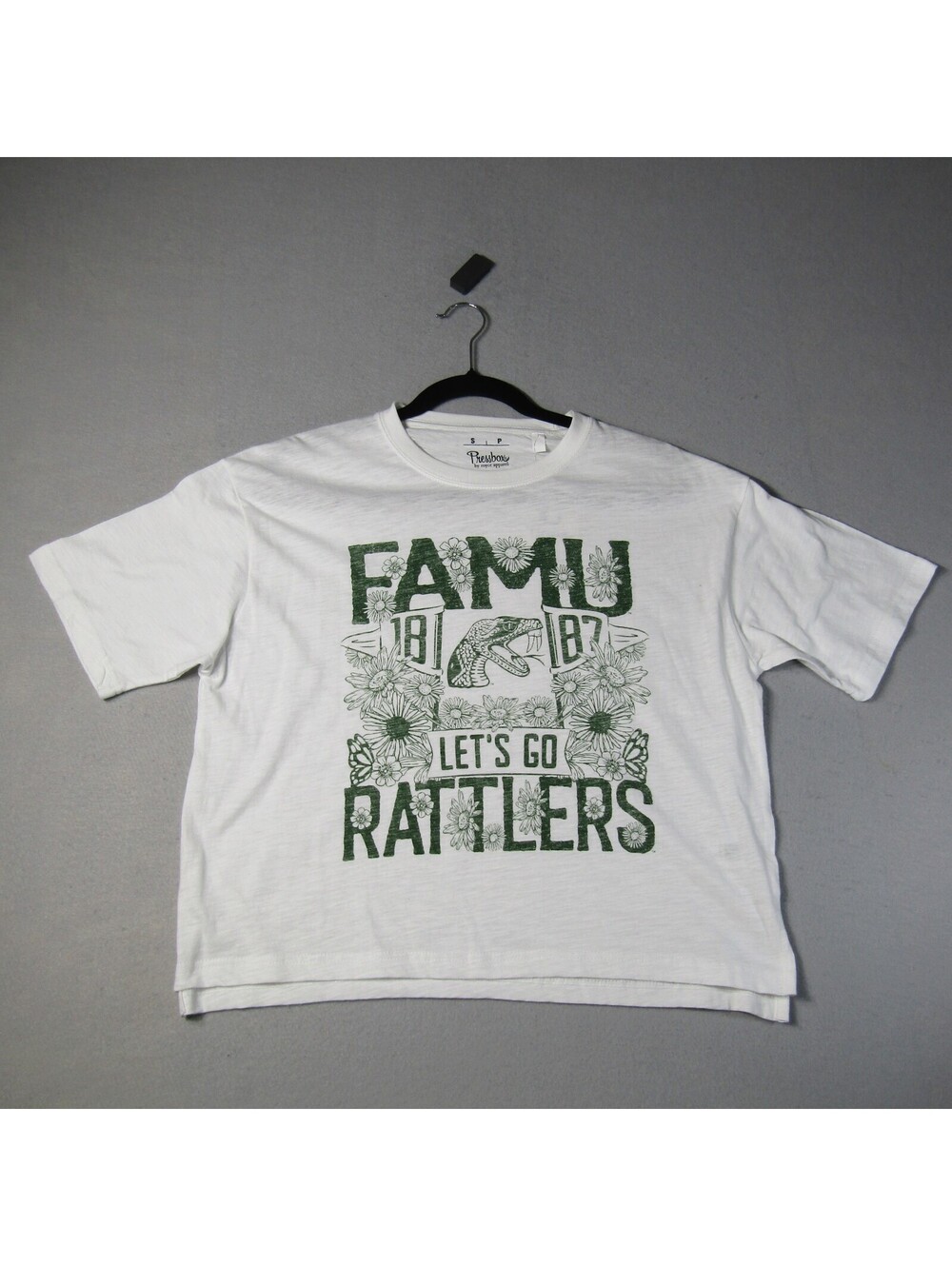 NWT Pressbox FAMU Let's Go Rattlers Graphic T-Shirt Woman's S Jasmine mini